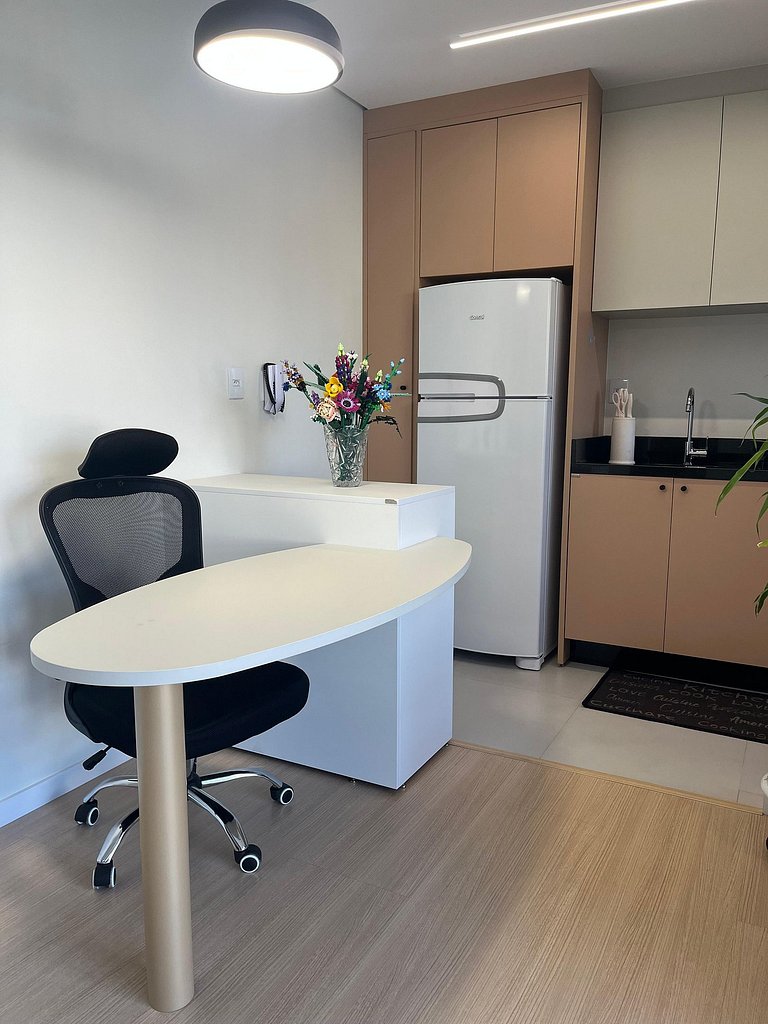 Studio no Centro de Chapecó, Vista para a Catedral