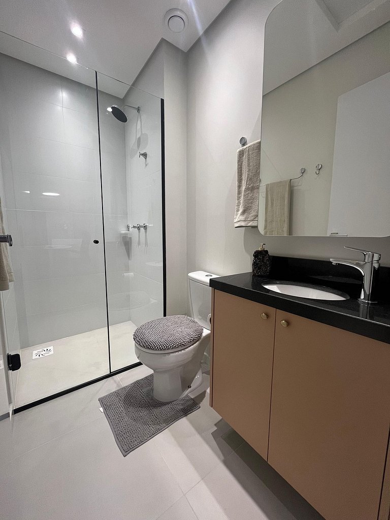 Studio no Centro de Chapecó, Vista para a Catedral