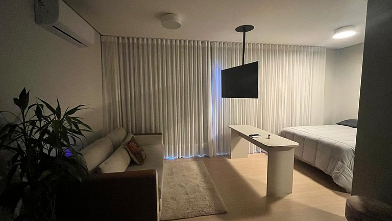 Studio no Centro de Chapecó, Vista para a Catedral