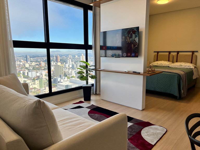 Studio Com Vista do Centro – Novo!