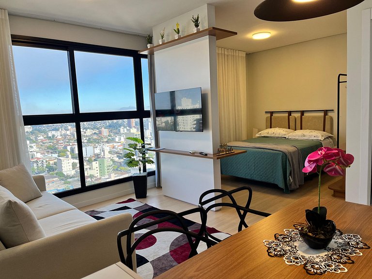 Studio Com Vista do Centro – Novo!