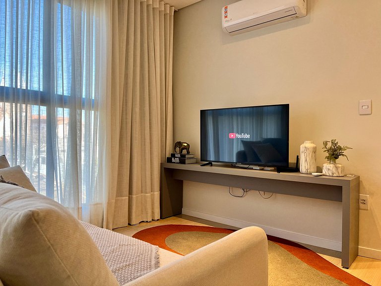 Studio no Centro de Chapecó, Vista para a Catedral